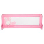 Asalvo Barrière de lit 2 en 1 en rose lapin pour enfants