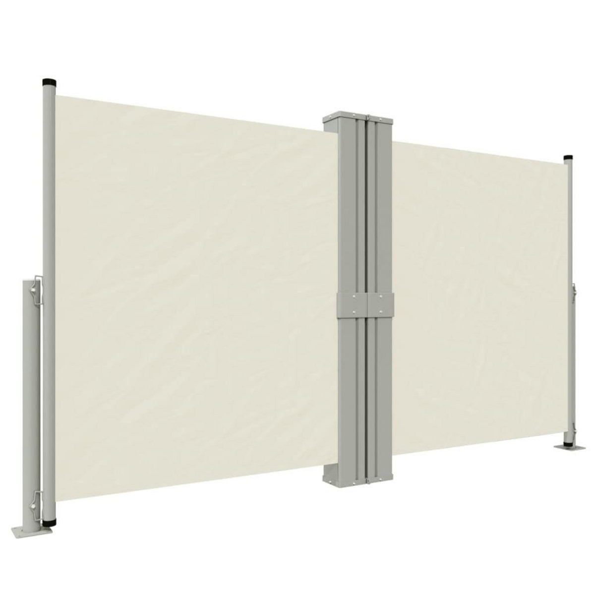 VIDAXL Auvent lateral retractable Creme 140x1200 cm