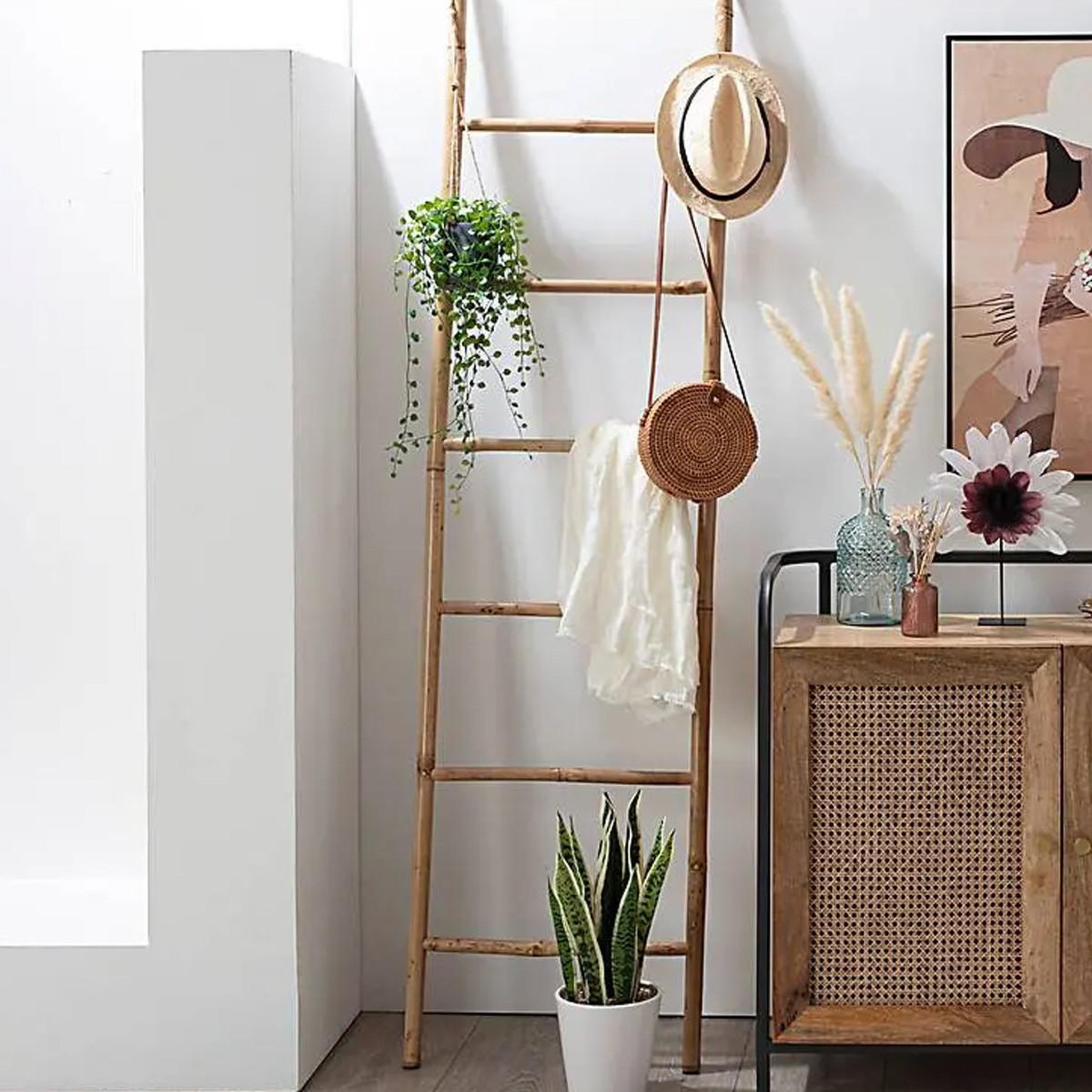 Voir la diapositive 3 : ATMOSPHERA Plante artificielle à suspendre  living  62cm vert