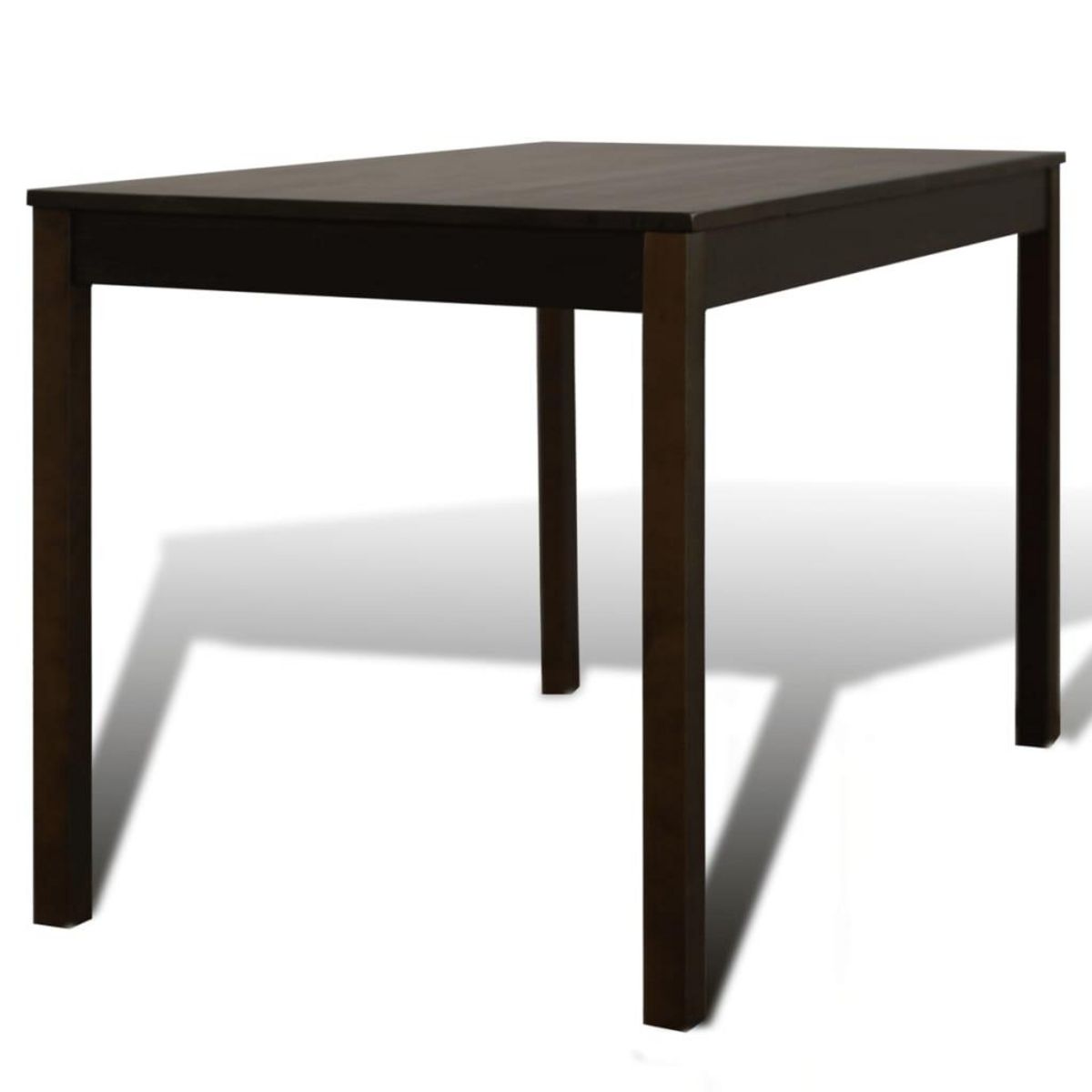VIDAXL Table de salle a manger avec 4 chaises Marron