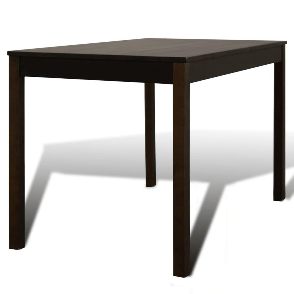 VIDAXL Table de salle a manger avec 4 chaises Marron