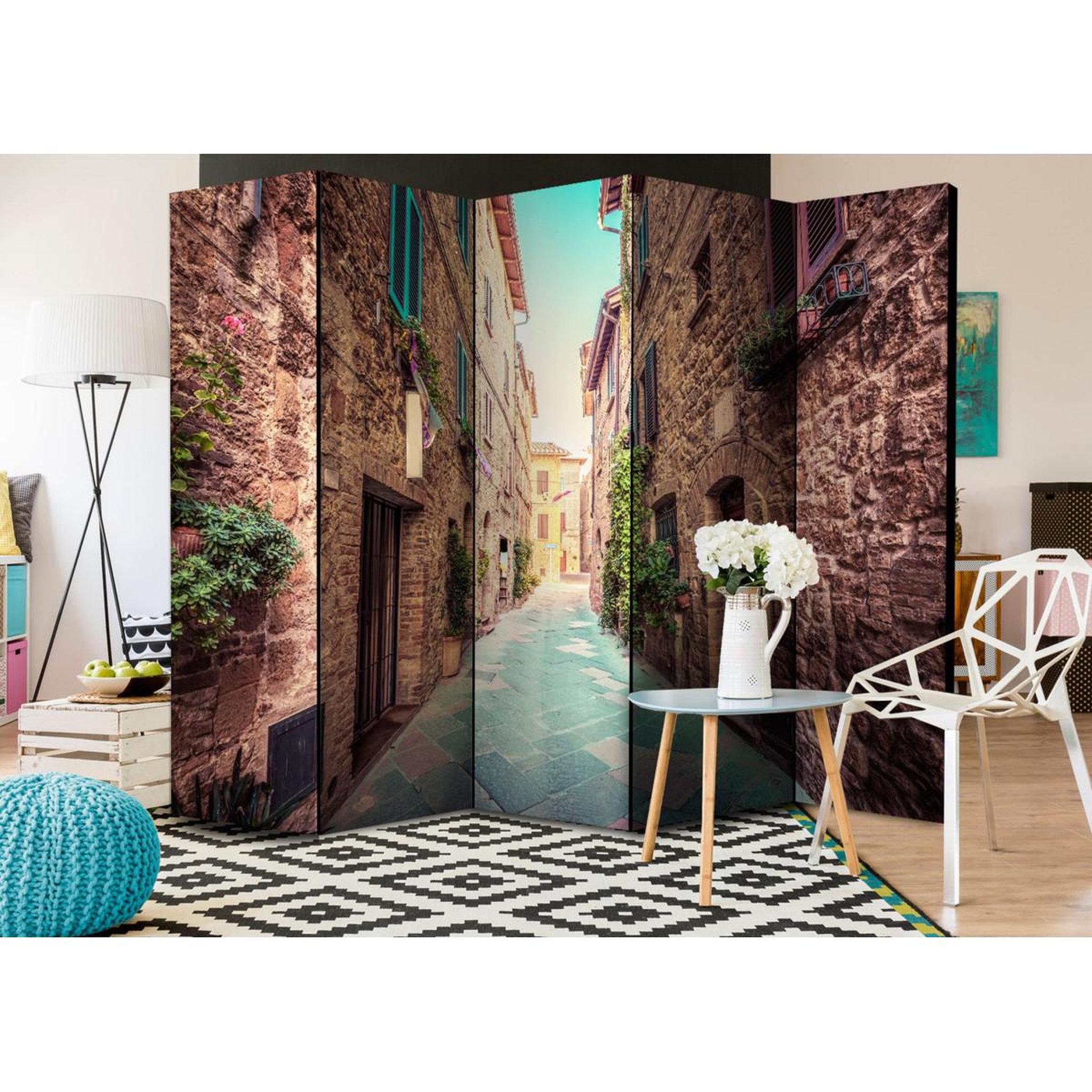 Voir la diapositive 2 : Paris Prix Paravent 5 volets  magic tuscany  172x225cm