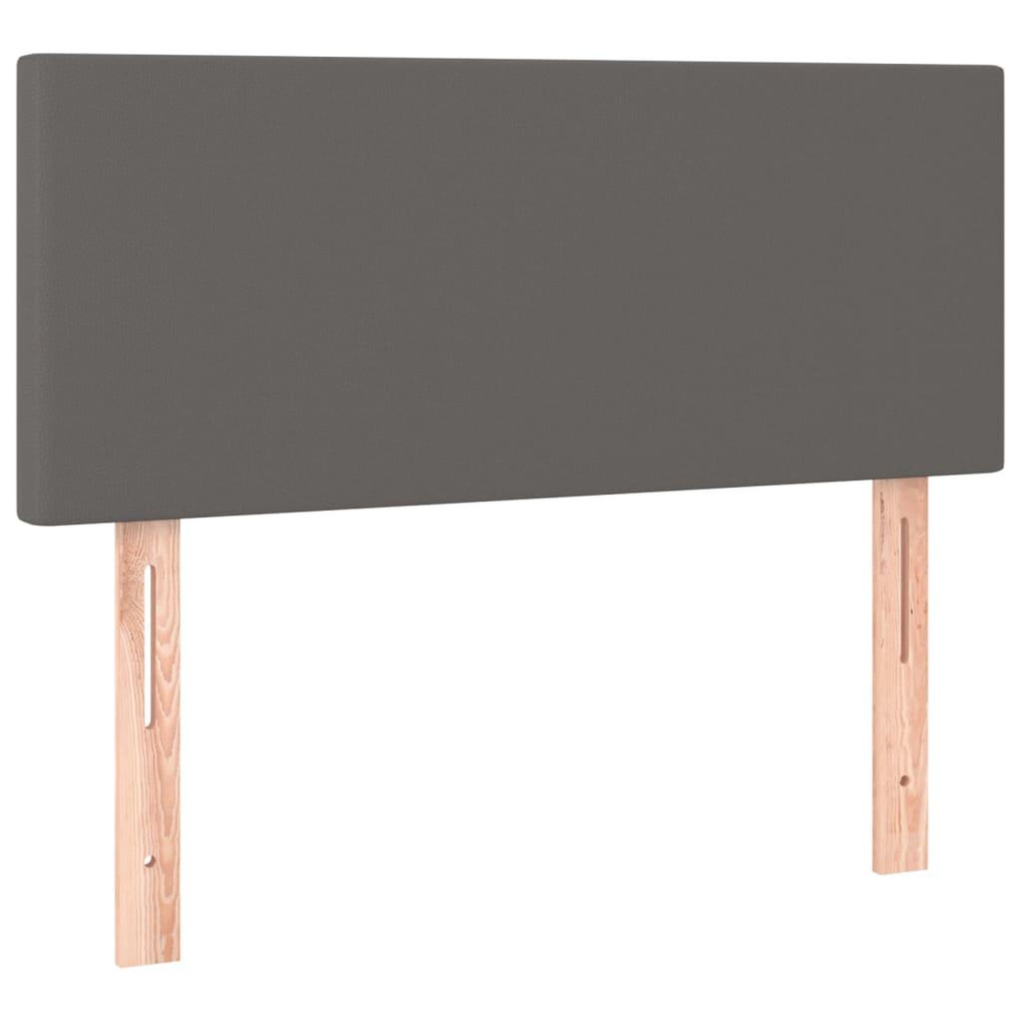 Voir la diapositive 2 : VIDAXL Tete de lit Gris 100x5x78/88 cm Similicuir