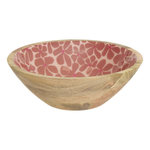 SECRET DE GOURMET Saladier en Bois  Inaya  30cm Terracotta