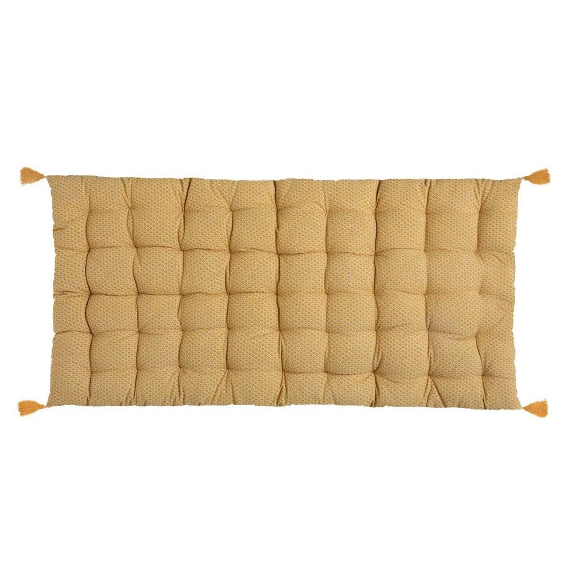 ATMOSPHERA Matelas de sol 4 pompons  otto  60x120cm ocre