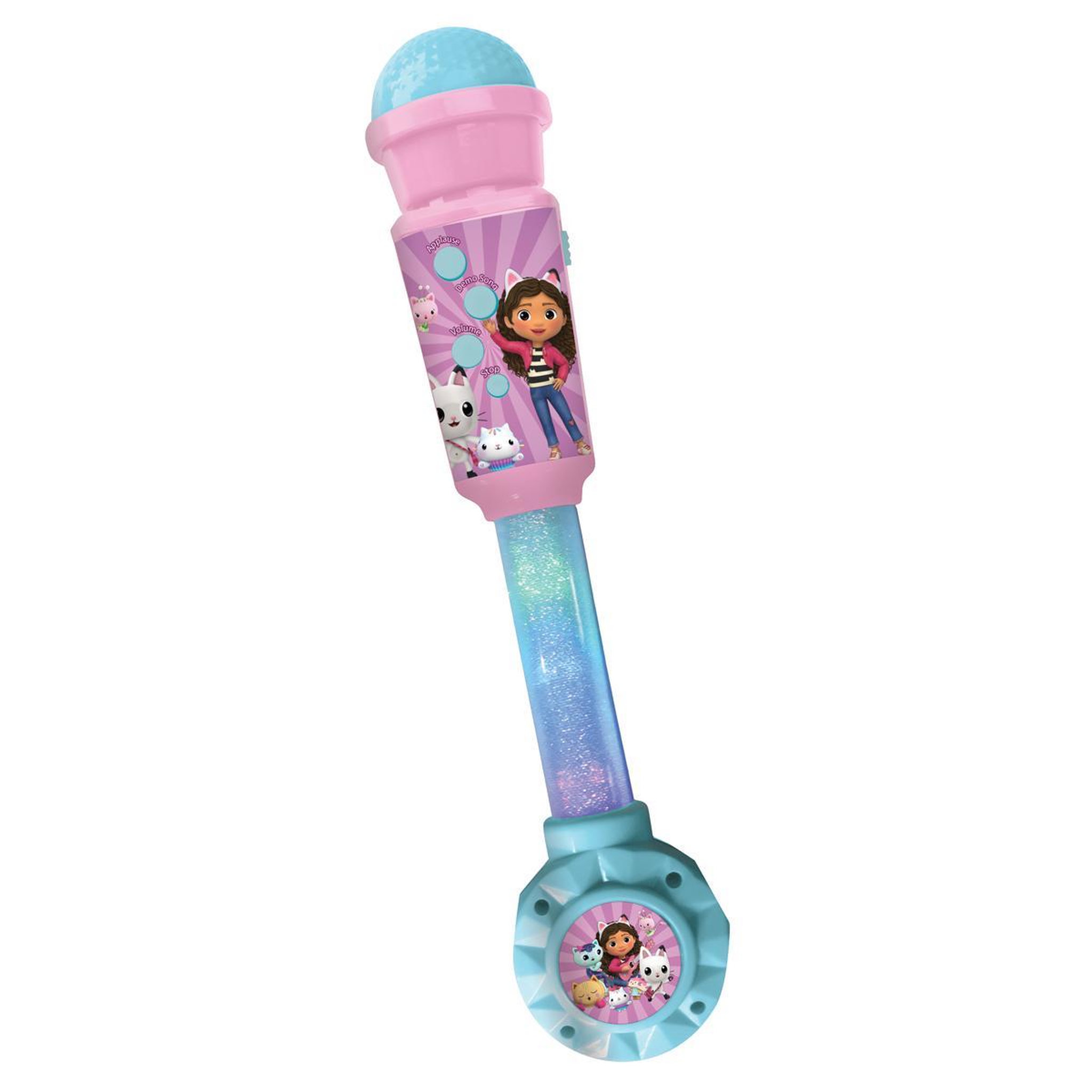 Lexibook Microphone Gabby et la maison magique avec tube lumineux et enceinte