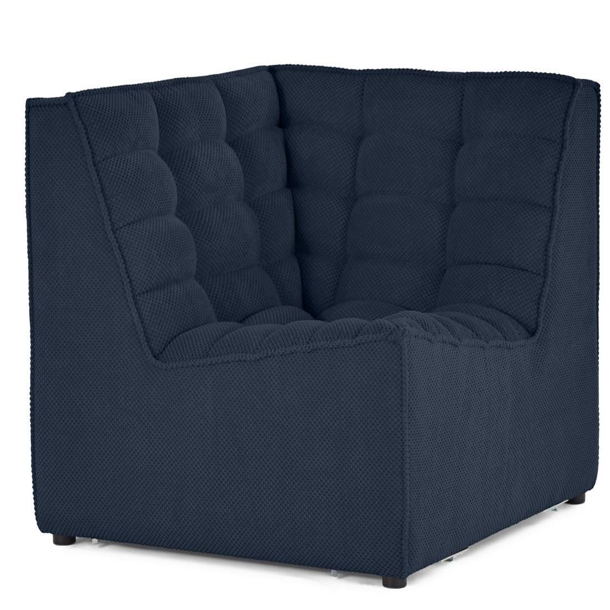 Voir la diapositive 2 : BEST MOBILIER Ellie - module d'angle en velours texturé