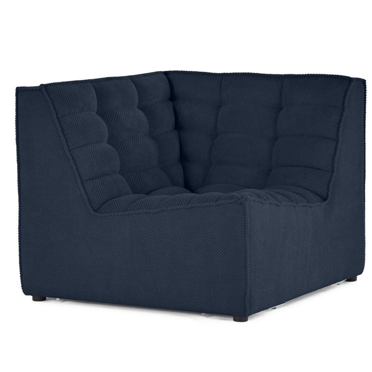 LISA DESIGN Ellie - module d'angle en velours texturé