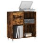 Voir la diapositive 3 : VIDAXL Armoire a disques chene fume 84,5x38x89 cm bois d'ingenierie