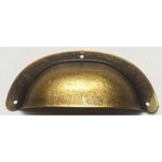 CENTRALE BRICO Poignée de meuble Coquille zamak laitonné