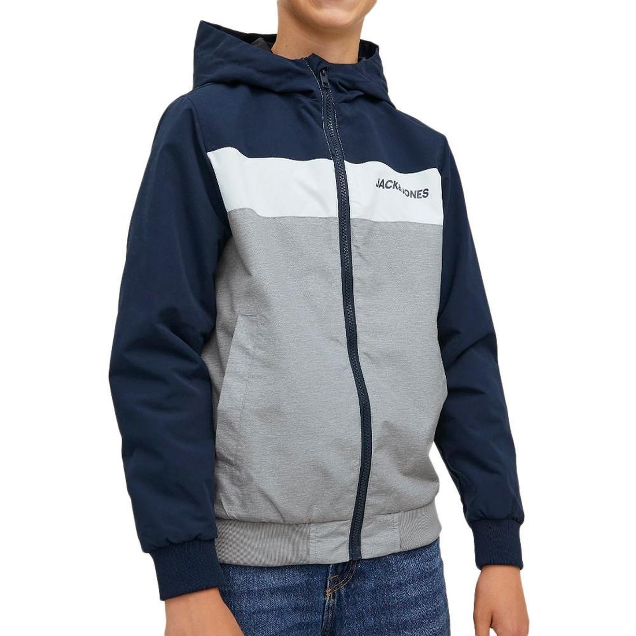 Jack & Jones Veste Marine/Gris Garçon Jack & Jones Blocking. Coloris disponibles : Gris