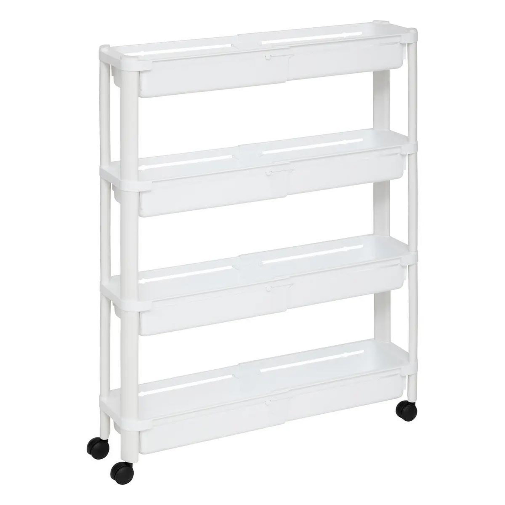 Voir la diapositive 2 : FIVE Desserte de cuisine extensible  resserre  78cm blanc