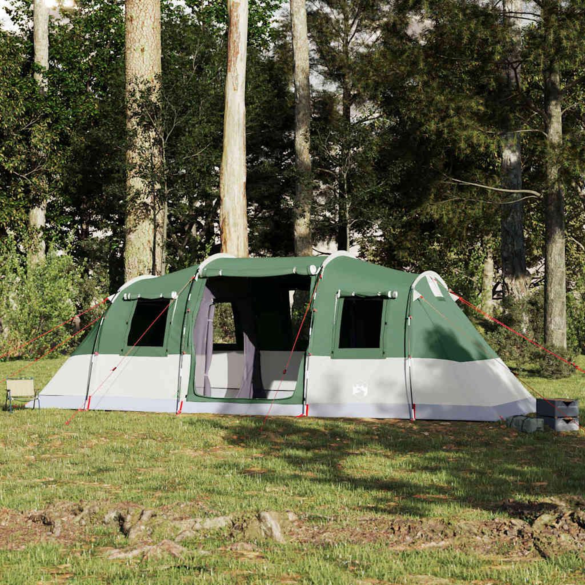 Voir la diapositive 4 : VIDAXL Tente familiale tunnel 6 personnes vert impermeable