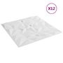 Voir la diapositive 3 : VIDAXL Panneaux muraux 12 pcs blanc 50x50 cm XPS 3 m² amethyste