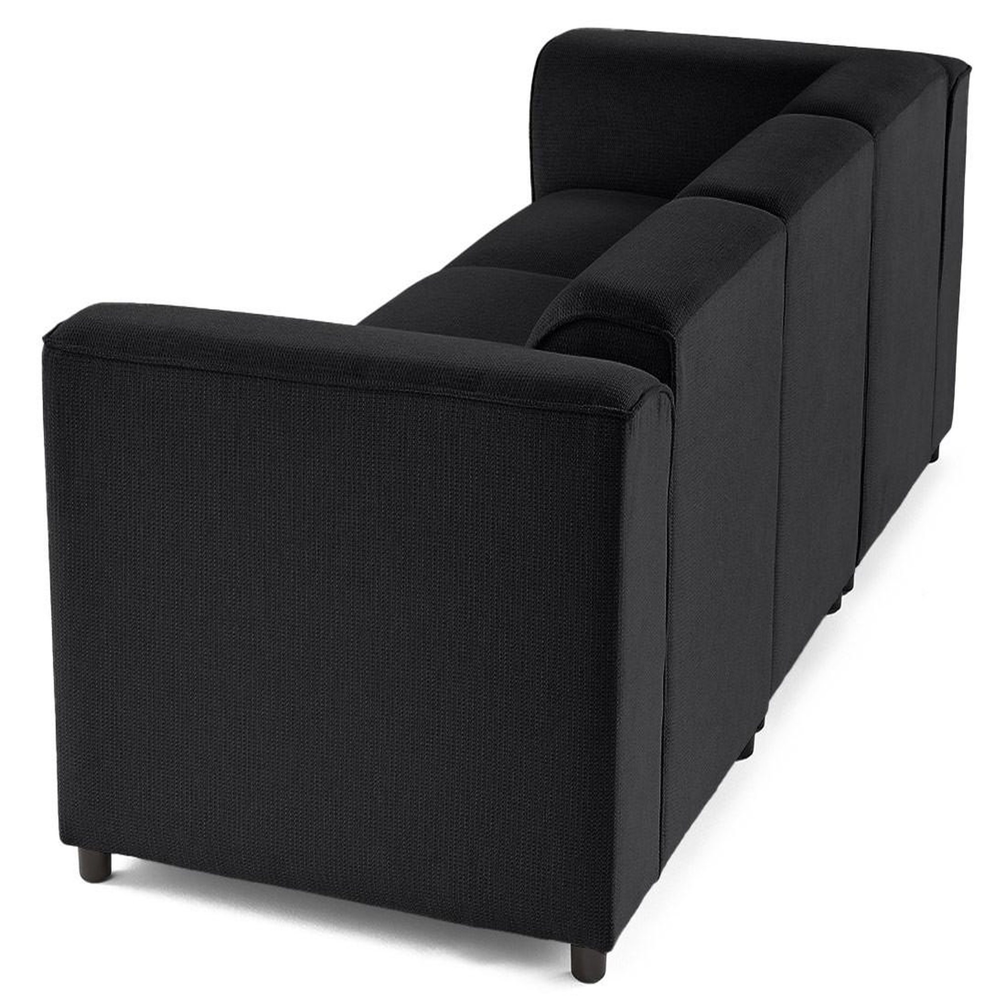 Voir la diapositive 6 : LISA DESIGN Suaro - canapé modulable 3 places en tissu texturé