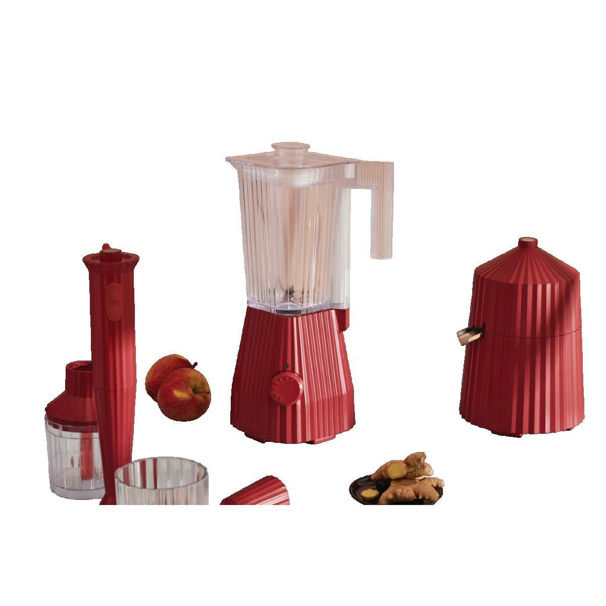Voir la diapositive 3 : ALESSI Batteur Alessi Plissé MDL09R rouge