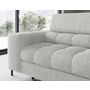 Voir la diapositive 5 : BEST MOBILIER Elisa - canapé d'angle droit 5 places convertible avec coffre et têtières réglables en tissu bouclette