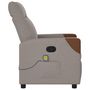 Voir la diapositive 4 : VIDAXL Fauteuil de massage inclinable Taupe Tissu