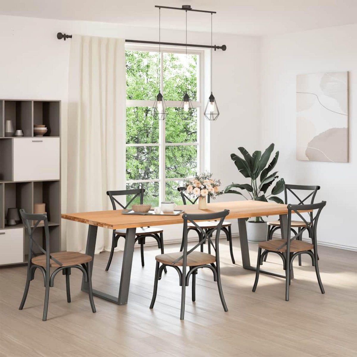 VIDAXL Pieds de table a manger forme de U 2 pcs 70x(72-73) cm acier