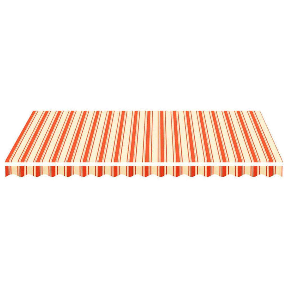 VIDAXL Tissu de remplacement pour auvent Jaune et orange 3,5x2,5 m
