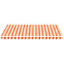 Voir la diapositive 3 : VIDAXL Tissu de remplacement pour auvent Jaune et orange 3,5x2,5 m