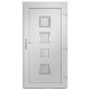 Voir la diapositive 5 : VIDAXL Porte d'entree Blanc 108x200 cm PVC