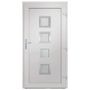 Voir la diapositive 5 : VIDAXL Porte d'entree Blanc 108x200 cm PVC