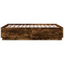 Voir la diapositive 5 : VIDAXL Cadre de lit sans matelas chene fume 120x190 cm
