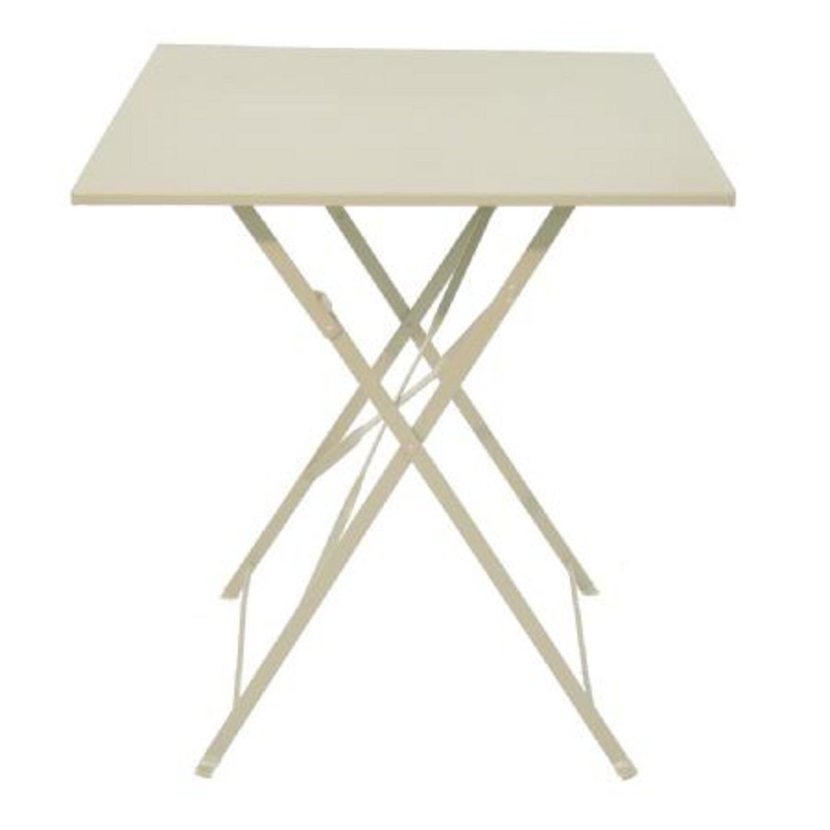 GARDENSTAR Table de jardin pliante 60x60cm acier muscade POP