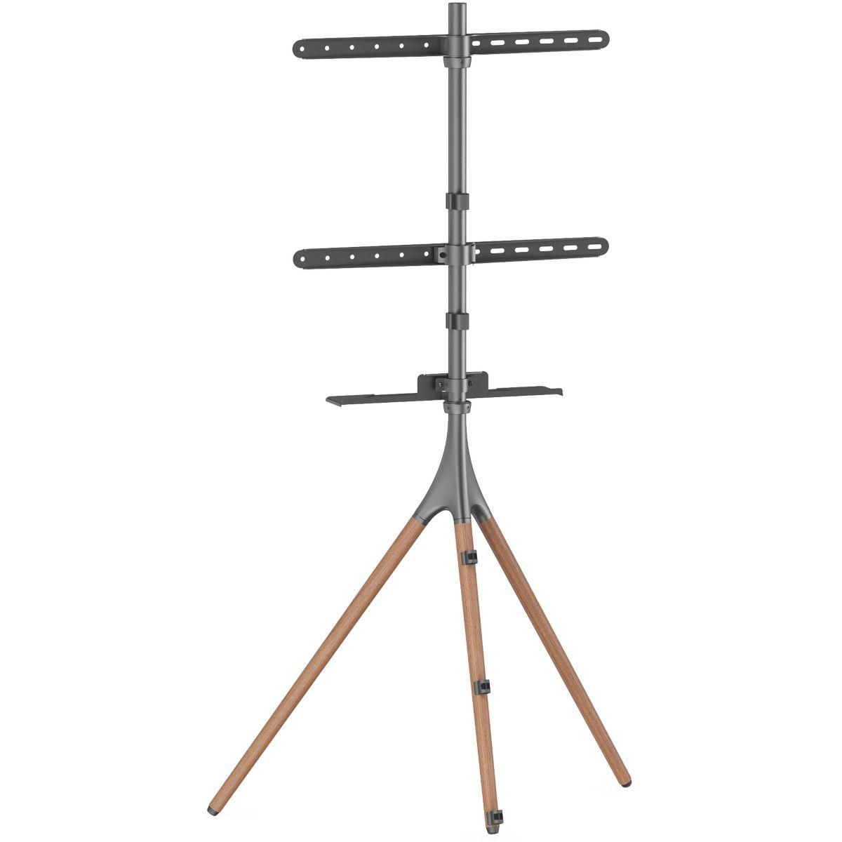 ADEQWAT Pied TV bois Pablo 45-65 pouces