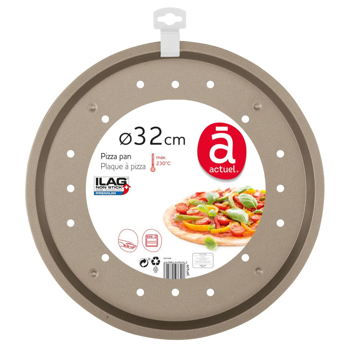 ACTUEL Plaque à pizza perforée 32cm