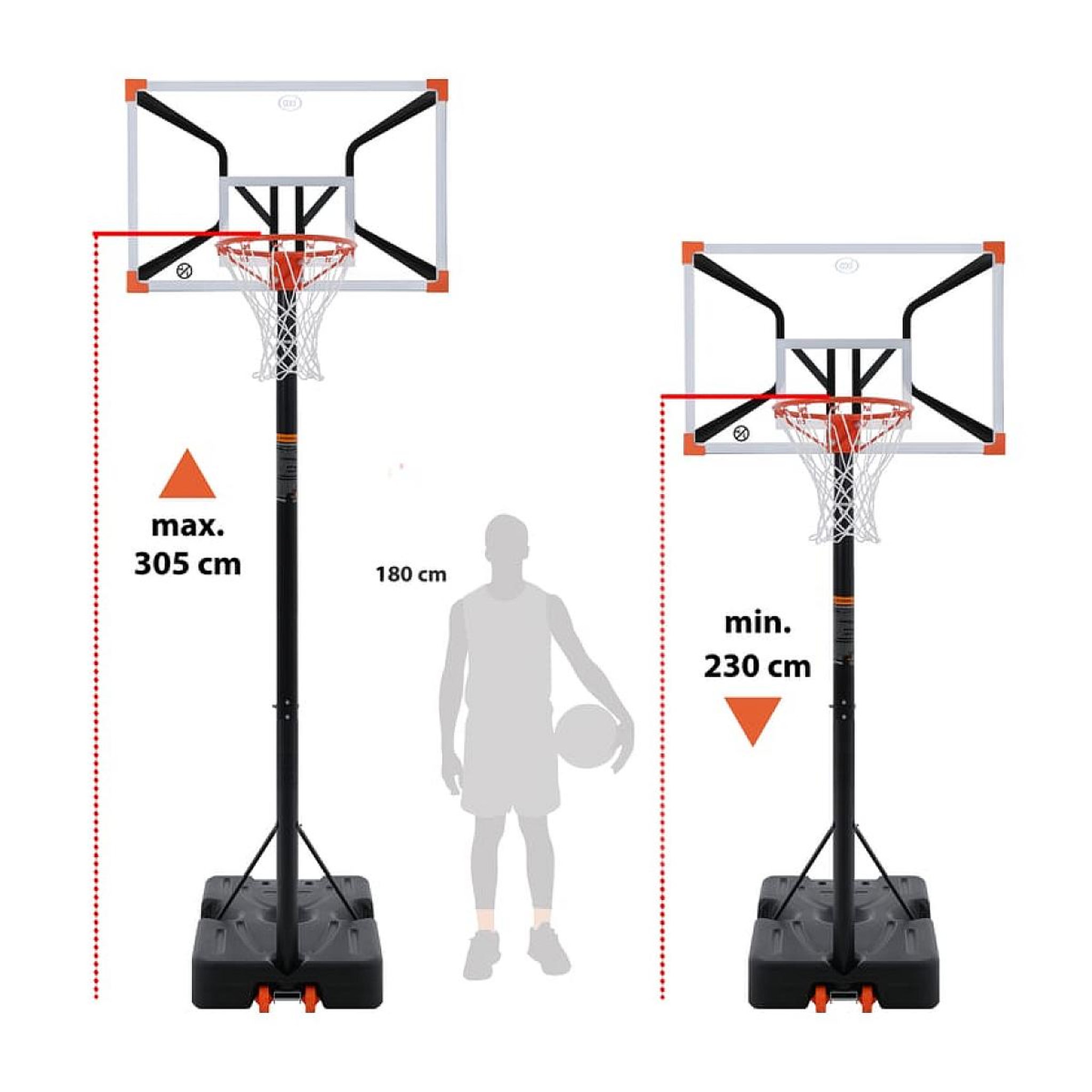 Voir la diapositive 3 : Axi House Panier basket Elite réglable 230305 cm