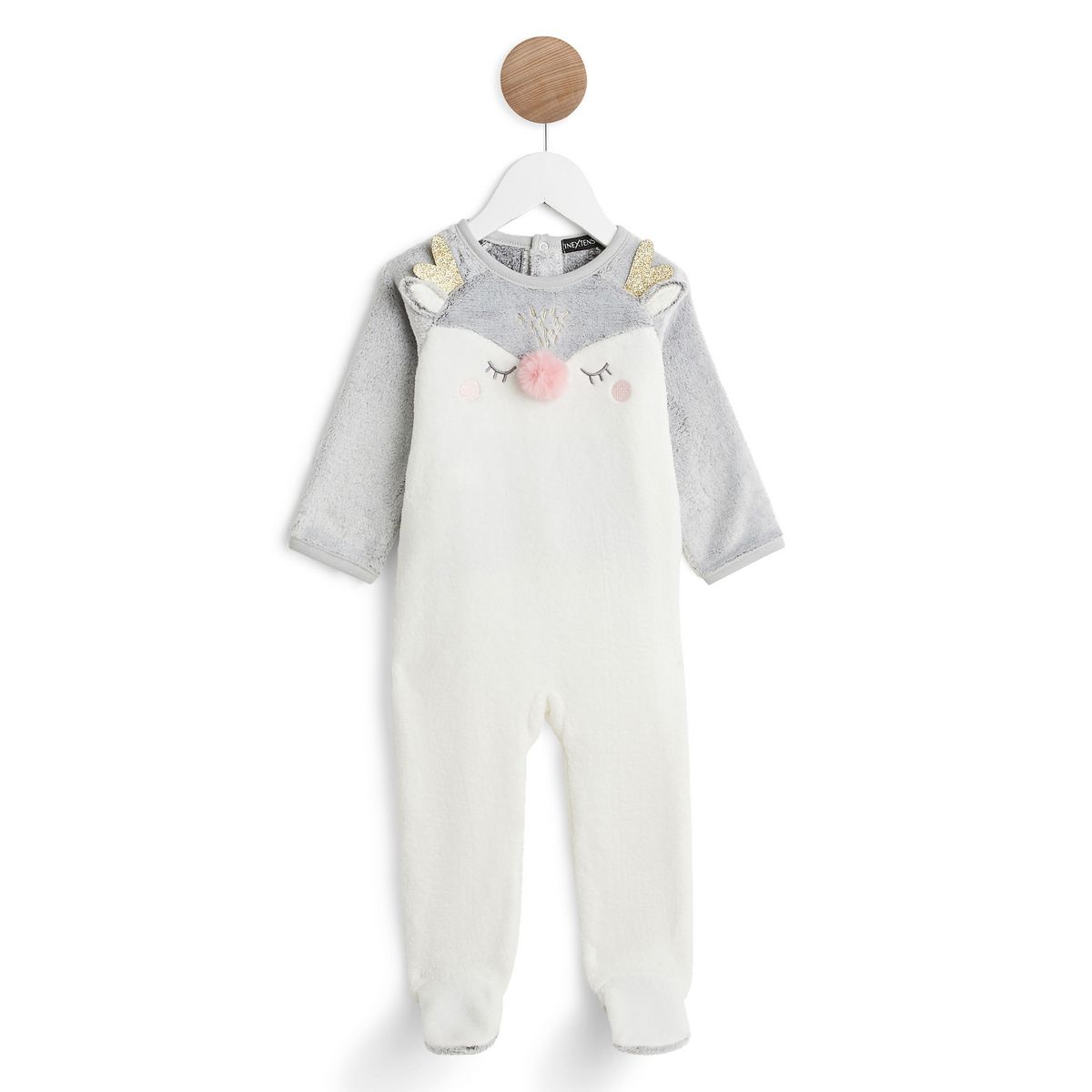 INEXTENSO Dors bien peluche renne bébé fille