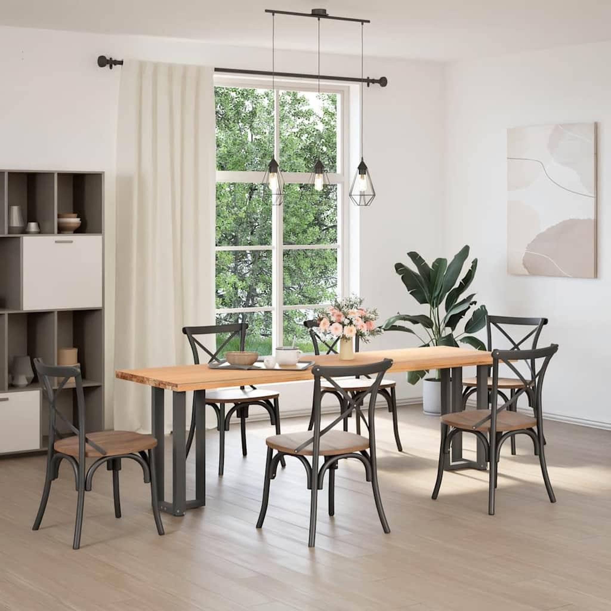 Voir la diapositive 2 : VIDAXL Pieds de table console forme de T 2 pcs 38x25x(72-73) cm acier