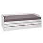 Voir la diapositive 2 : Lit banquette gigogne en pin massif 3 couchages  90x200cm BLANDINE