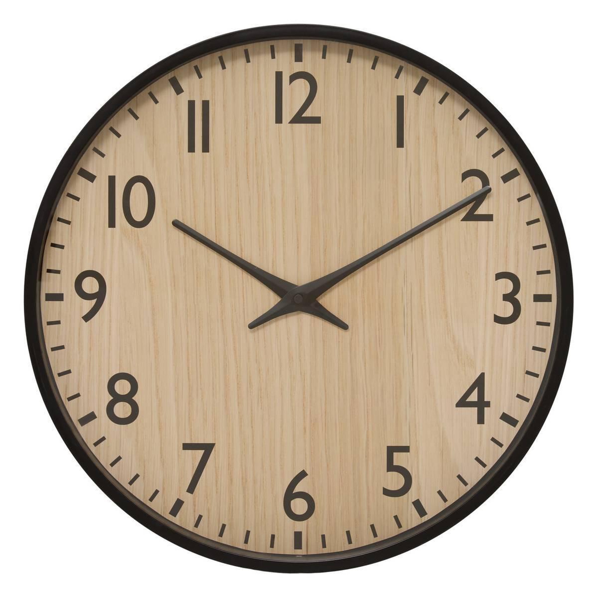 ATMOSPHERA Horloge murale effet bois  rory  51cm naturel