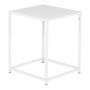 Voir la diapositive 2 : Paris Prix Table d'Appoint en Métal  Staal  45cm Blanc