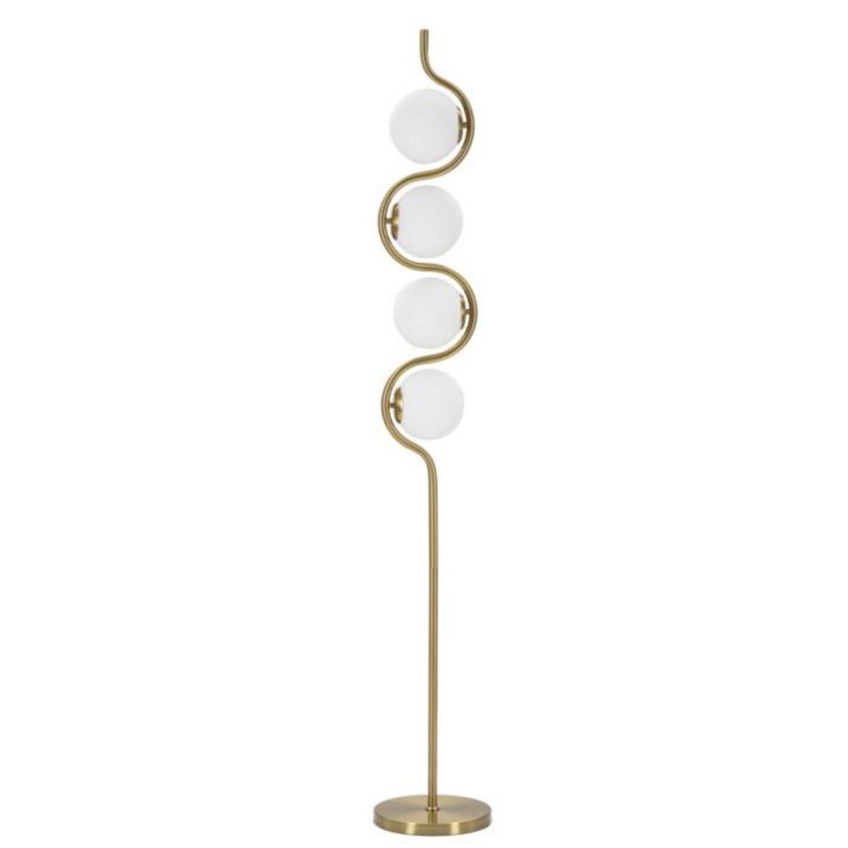 Paris Prix Lampadaire Design 4 Sphères  Luci  165cm Blanc & Or