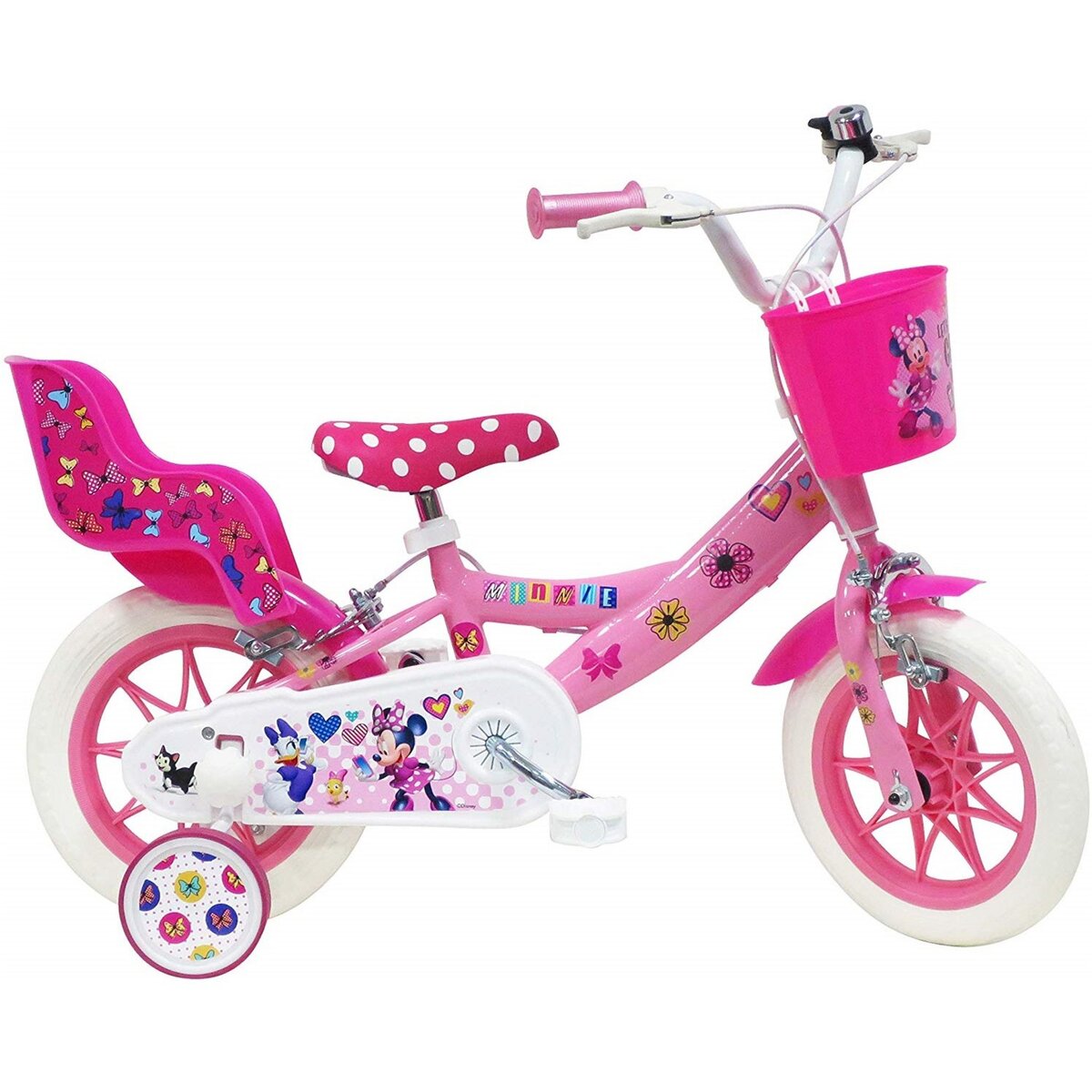 Velo enfant 12 pouces Minnie Disney 3/5 ans pas cher 