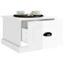 Voir la diapositive 5 : VIDAXL Table basse blanc brillant 50x50x35 cm bois d ingénierie
