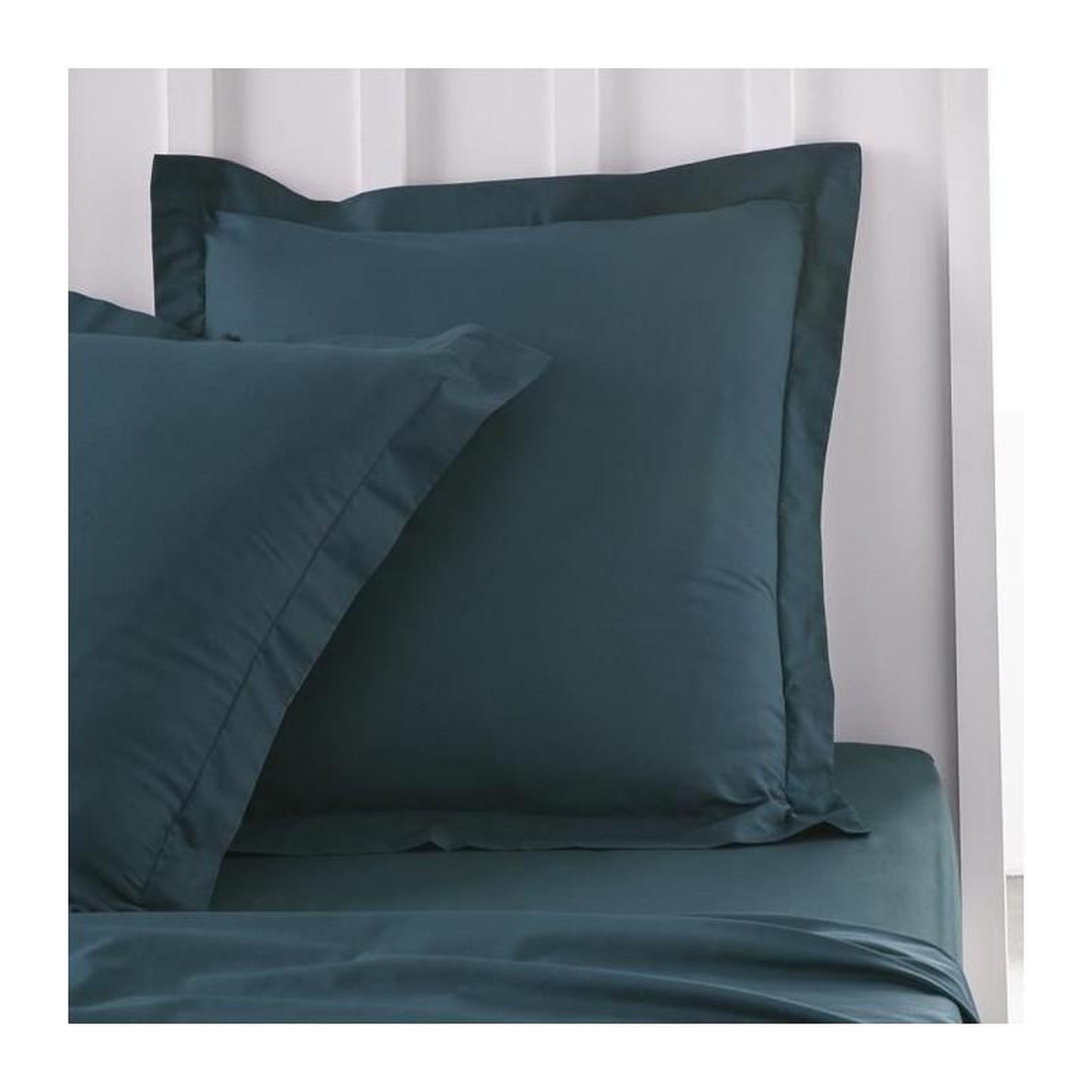 Voir la diapositive 3 : Today Taie d'oreiller TODAY Essential - 63 x 63+5 cm - 100% Coton uni - Paon