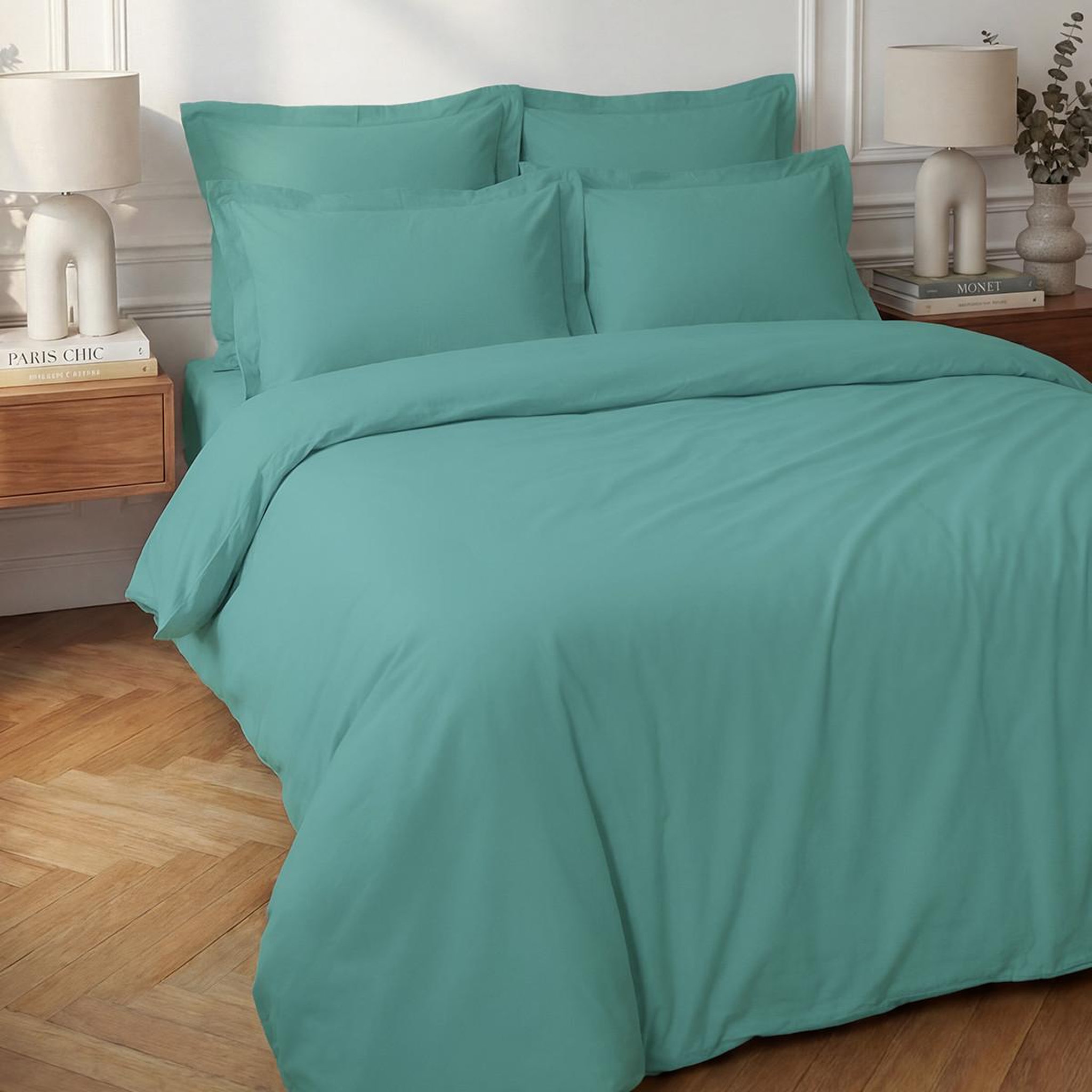 Voir la diapositive 1 : Sensei Maison Housse de couette en percale coton SOFT PERCALE