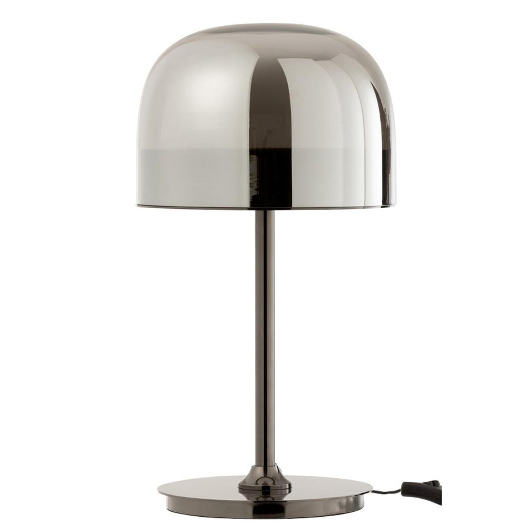 Voir la diapositive 1 : J-LINE Lampe à Poser Verre & Métal  Topja  44cm Argent