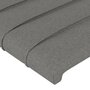 Voir la diapositive 4 : VIDAXL Tetes de lit 2 pcs Gris fonce 100x5x78/88 cm Tissu