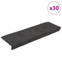 Voir la diapositive 1 : VIDAXL Tapis d'escalier autocollant 30 pcs anthracite 65x21x4 cm
