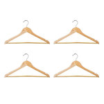 FIVE Lot de 4 Cintres en Bois  Leila  45cm Naturel