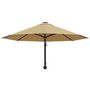 Voir la diapositive 4 : VIDAXL Parasol mural avec mat metallique 300 cm Taupe