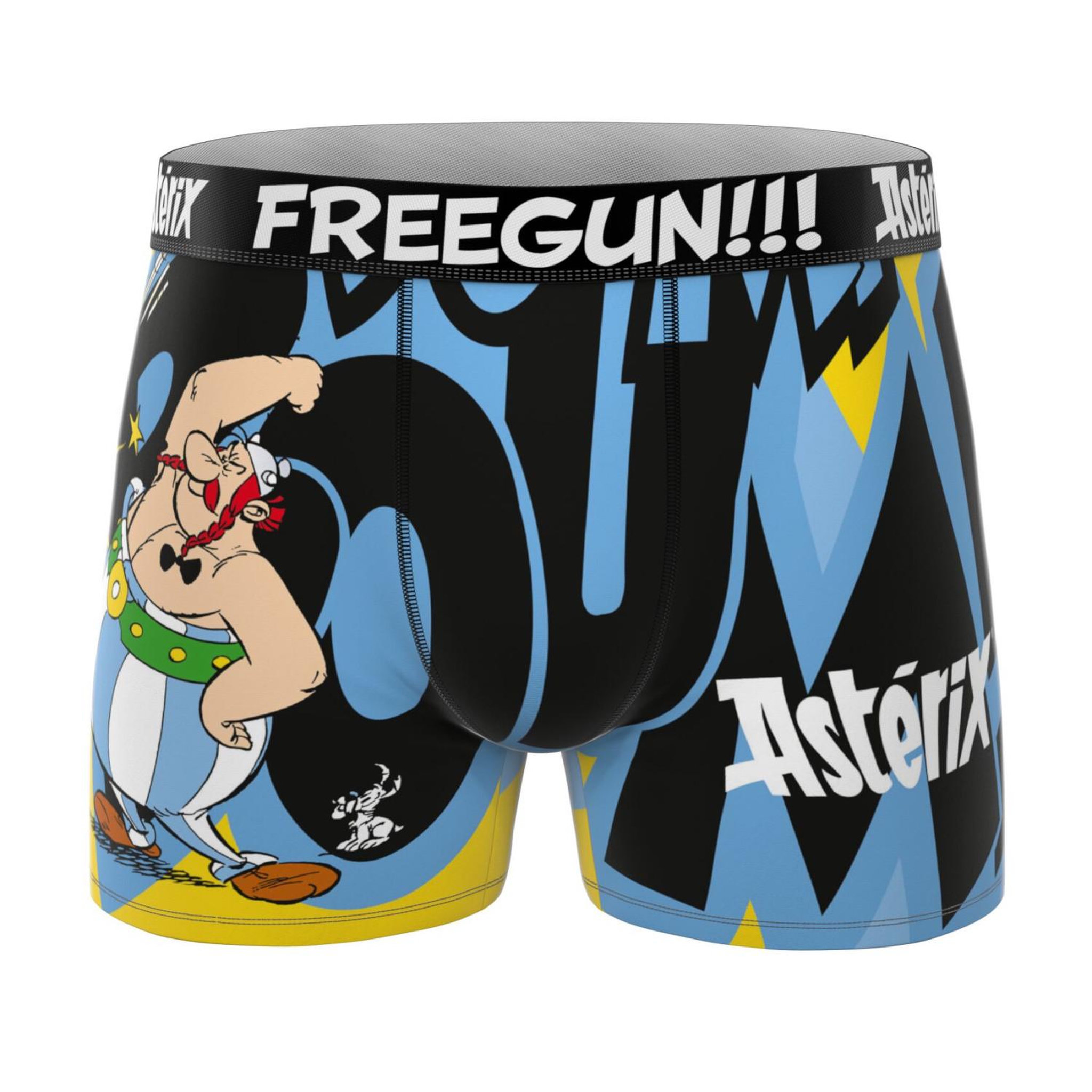 Voir la diapositive 3 : FREEGUN Lot de 4 boxers homme asterix