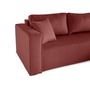 Voir la diapositive 6 : BEST MOBILIER Topaze - canapé d'angle déhoussable réversible 4 places en velours