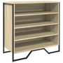 Voir la diapositive 2 : VIDAXL Armoire a chaussures chene sonoma 80x38x78 cm bois d'ingenierie